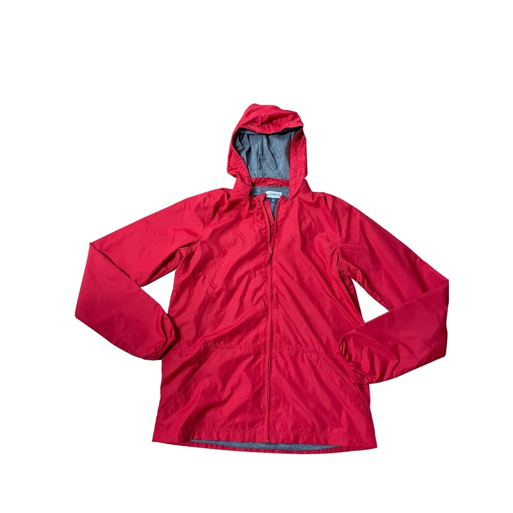 Magellan Outdoors Youth 2XL Red Hooded Windbreaker Jacket Jersey Lined